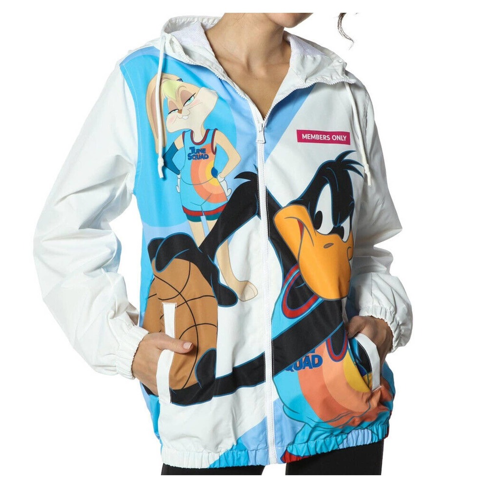 Members Only Windbreaker Jacket Space Jam Looney Tunes Size Xtra Large New NWT